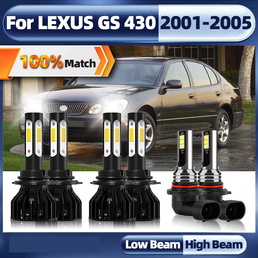 

Car Headlight Bulbs 9005 HB3 9006 HB4 Led Lights 60000LM Turbo Auto Lamp 12V 24V For LEXUS GS 430 2001 2002 2003 2004 2005