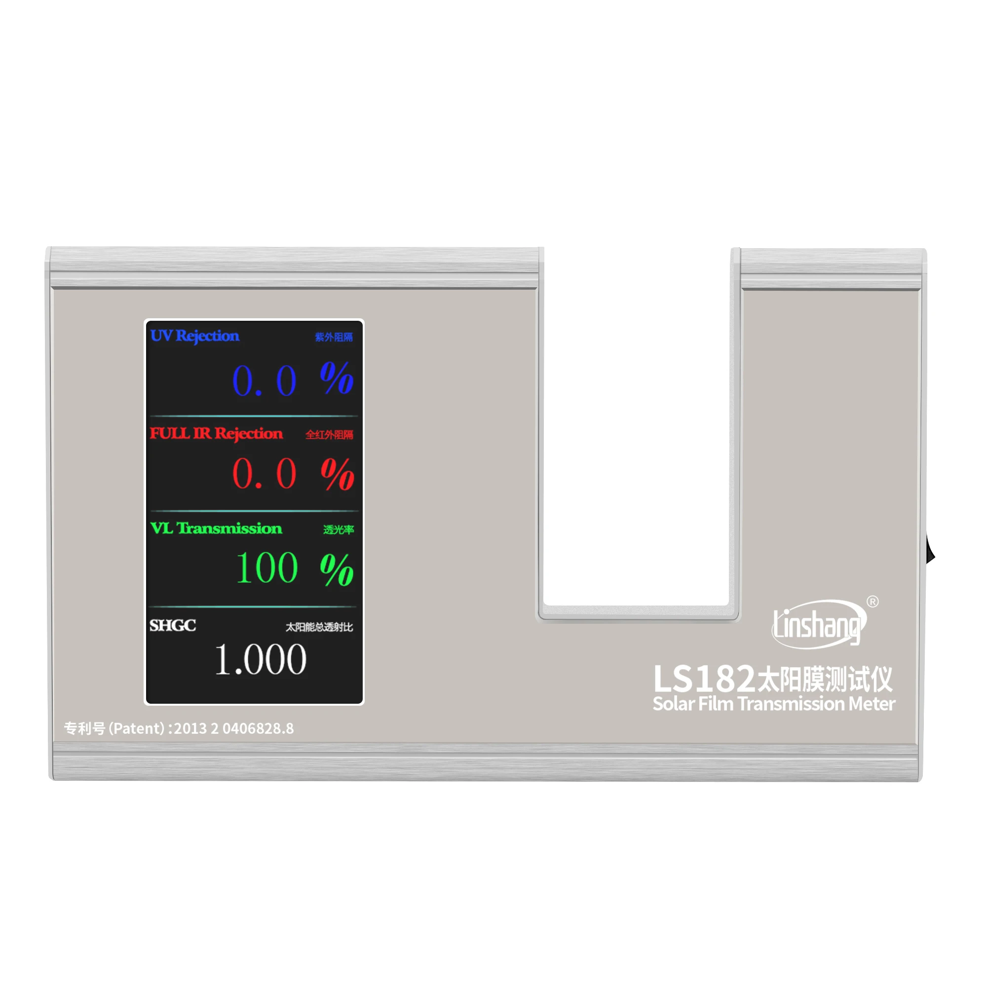 

SHGC Window Tint Meter Linshang LS182 with UV IR Rejection Rate Visible Light Transmittance Solar Heat Gain Coefficient