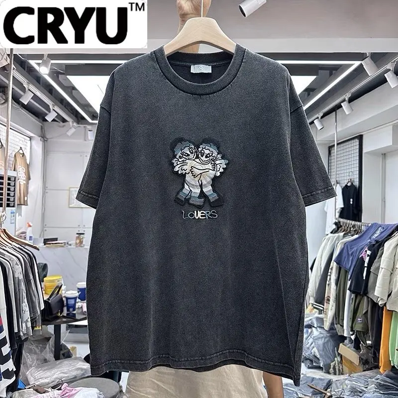 

CRYU The lover embraces the embroidered shirt