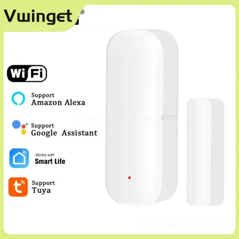 

Смарт-датчик двери Tuya, Wi-Fi сенсор для умного дома, работает с приложением