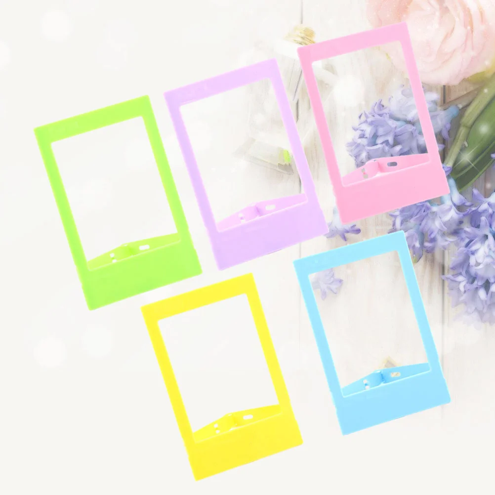 

Frame Picture Photo Mini Frames Pvc Accessary Wall Display 2Pac Colorful Moulding Set Desktop Collage Decor Tiny Miniature