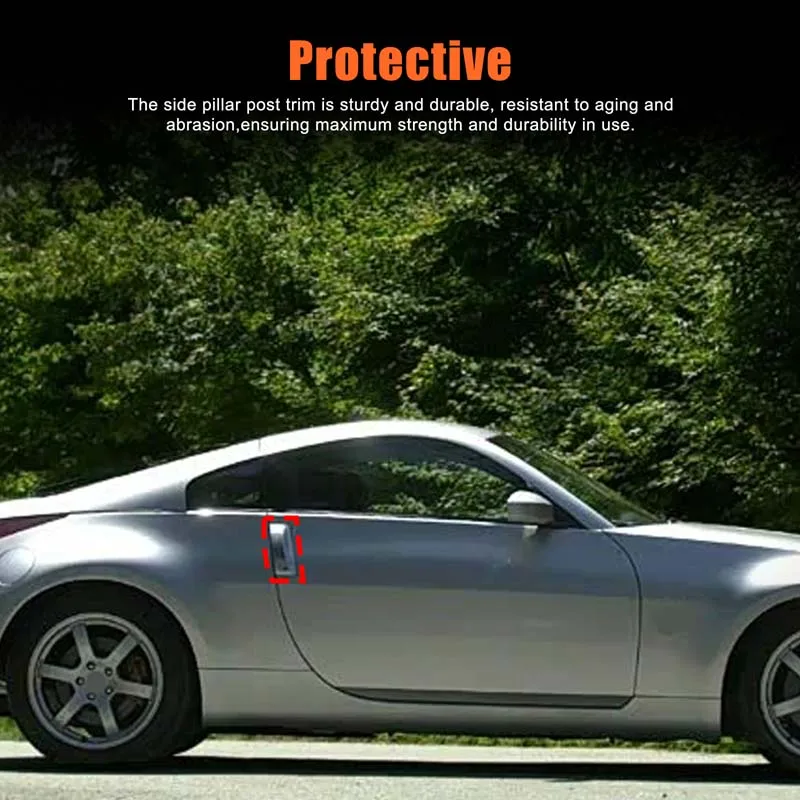 Фото ABS углеродное волокно для Nissan 350Z 2003-2009 автомобильная дверная ручка, декоративная наклейка, аксессуары для защиты экстерьера автомобиля №3