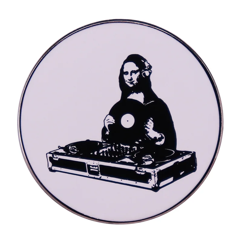 

DJ Pins Brooches Hip Hop Music Art Badges Novelty Fashion Jewelry Accessories