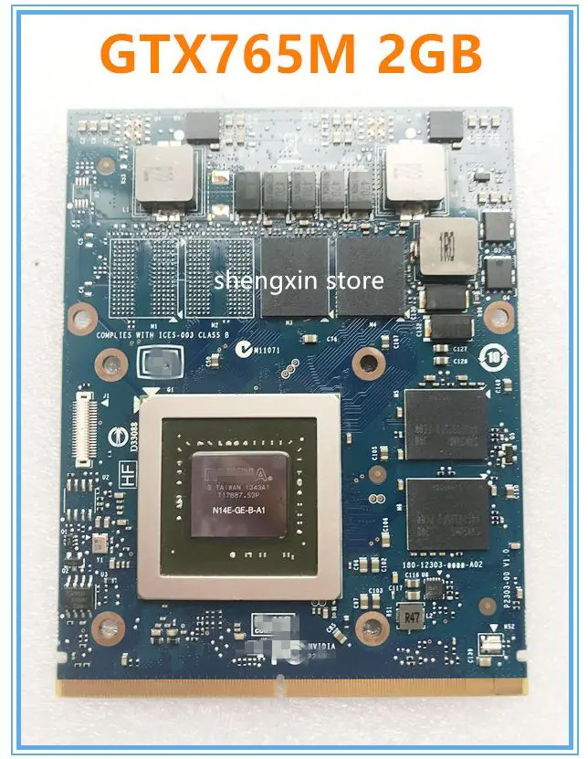 Оригинальная видеокарта GTX765M GTX 765M, VGA, N14E-GE-B-A1 2 Гб, CN-09R3F5 для Dell M18X M17x M15X IMAC 27 2011 a1311 a1312