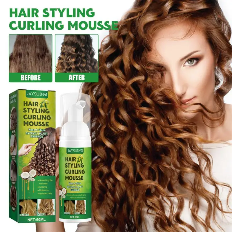 Non-greasy Curling Mousse Long-lasting Keep Shine Hair Styling Products