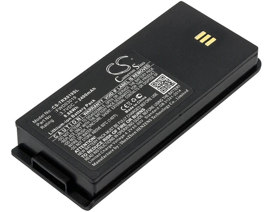 

CS Satellite Phone Battery for Thuraya XT Dual Fits FWD03019 TH-01-XT5 CS-TRX019SL 2400mAh/8.88Wh Li-ion 3.70V