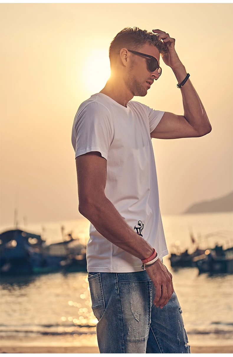 

6217 Men's short-sleeved T-shirt 2022 new men's fashion trendy Gemini half-sleeved t-shirt