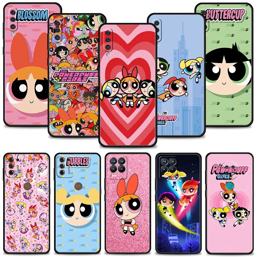 

Cartoon Powerpuff Girls Comics Case For Samsung Galaxy A50 A30 A70 M31 Case for MOTOROLA G30 G60 G9 Cover Silicone Shell Bumper