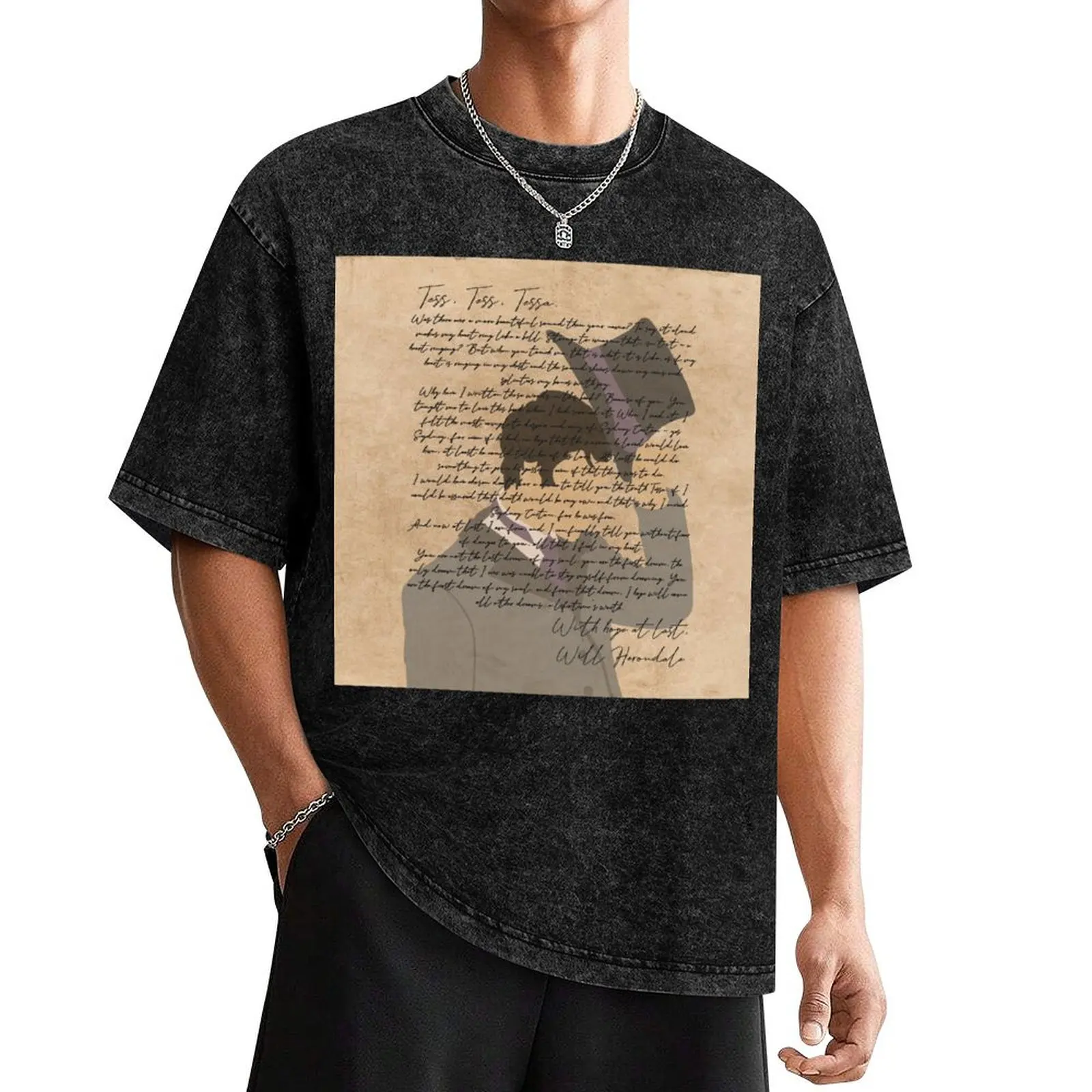 Футболка Will Herondale's Letter to Tessa рубашка в стиле аниме топы больших размеров