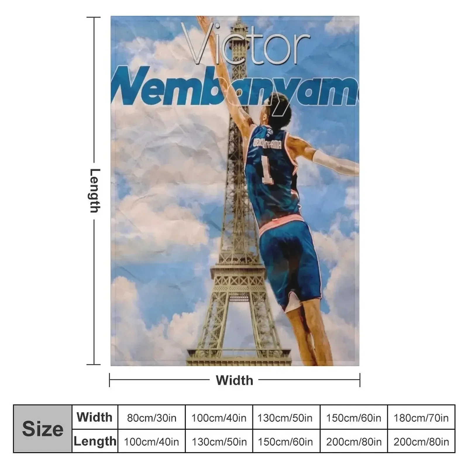 Одеяло Victor Wembanyama утяжеленное для дивана одеяла