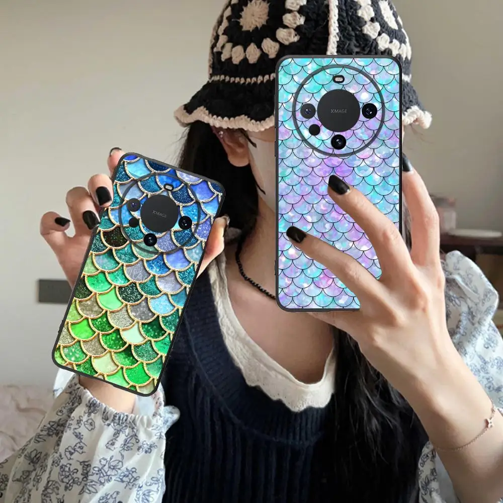 Фото Чехол для телефона с рисунком русалки для Huawei Mate 60 50 40 30 20 10 Pro Plus Lite E 5G, мягкий противоударный чехол из ТПУ №3