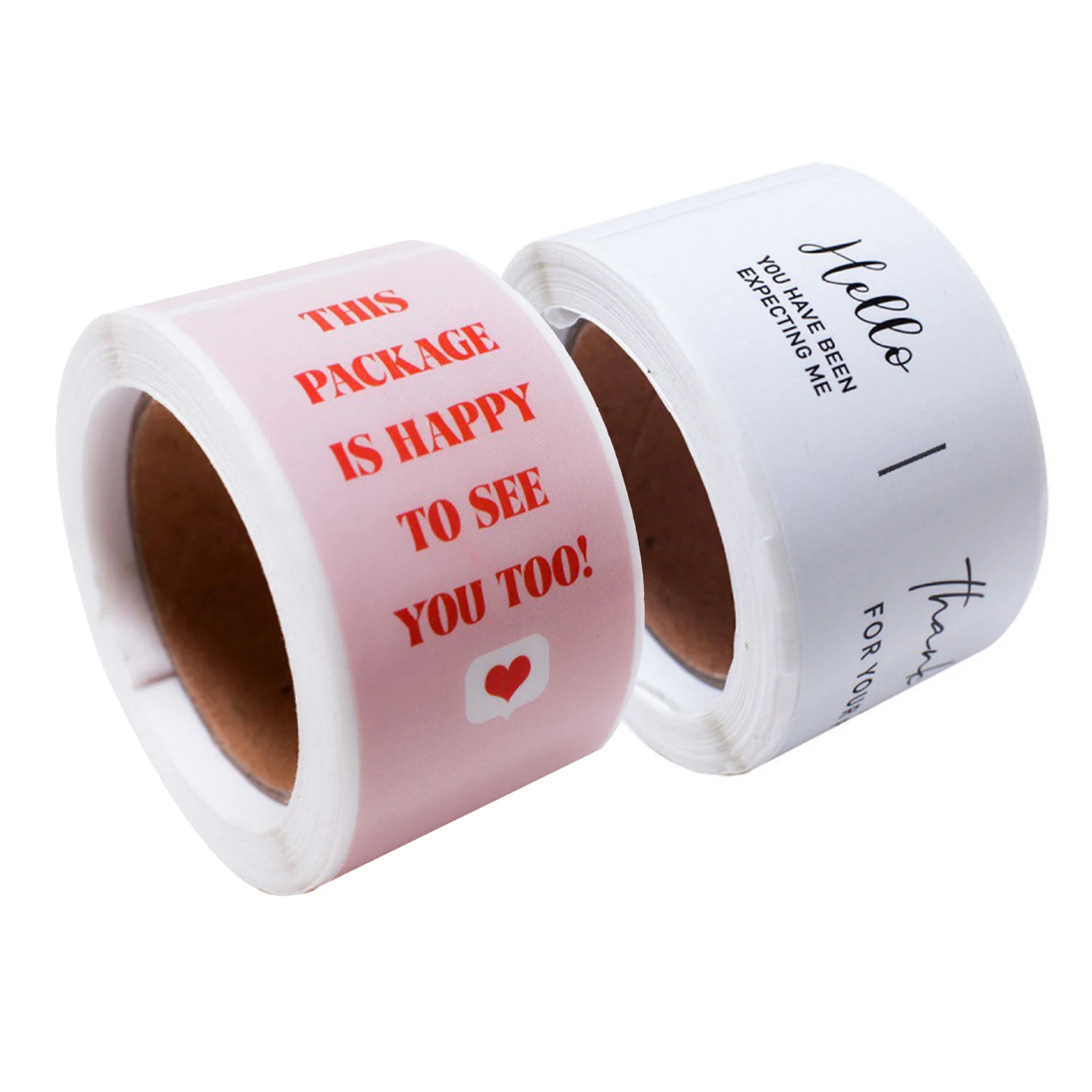 

100pcs/roll Adhesive Coated Paper Label Stickers DIY Envelope Label Thank You Sealing Label Gift Wrapping Sealing Sticker Statio