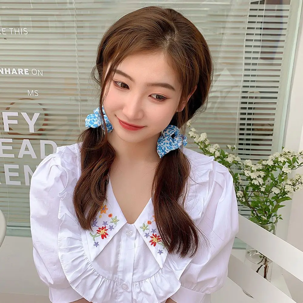 

Vintage Fairy Hair Tie Mesh Sweet Cute Headdress Female Hair Rope Korean Style Hair Circle Dot Scrunchies