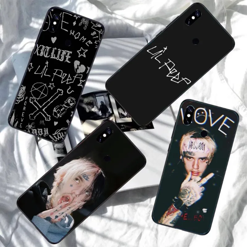 Мягкий чехол Lil Peep Bo для телефона Xiaomi Redmi Note 11 10 9T 8 7 Pro 9 9A 9C 6 мягкий черный |