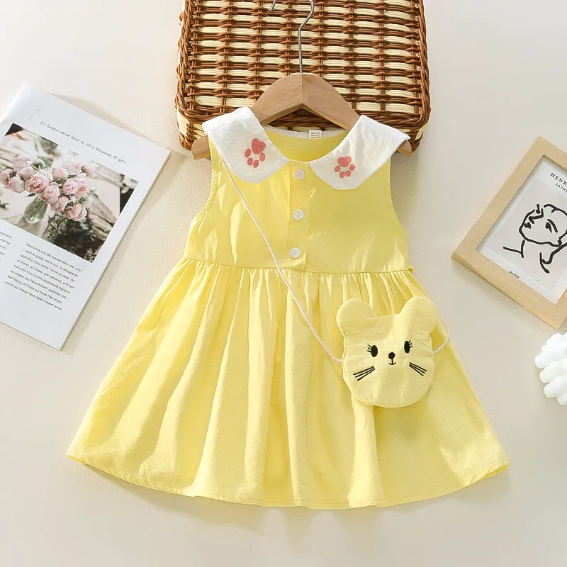 

Vestidos Girl Summer Dress Fashion Princess Dress Vintage Dress Clothing for Girl Kid Clothes Casual Dresses Long Dresses Roupas