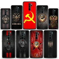 phone case for redmi 6 6a 7 7a note 7 8 8a pro 8t case note 9 9s pro 4g 9t soft silicone cover vintage ussr cccp flag