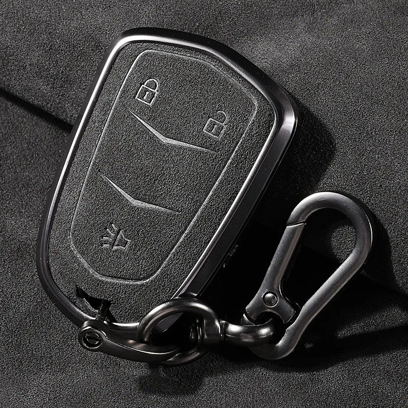 

For Cadillac XT5 XT4 XT6 Pack CT6 XTS ATSL SRX alcantara suede all-inclusive key case