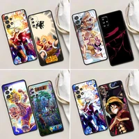 one piece manga sun god luffy gear 5 phone case for samsung galaxy a72 a52 a42 a32 a22 a21s a02 a51 a71 a01 soft silicone cover