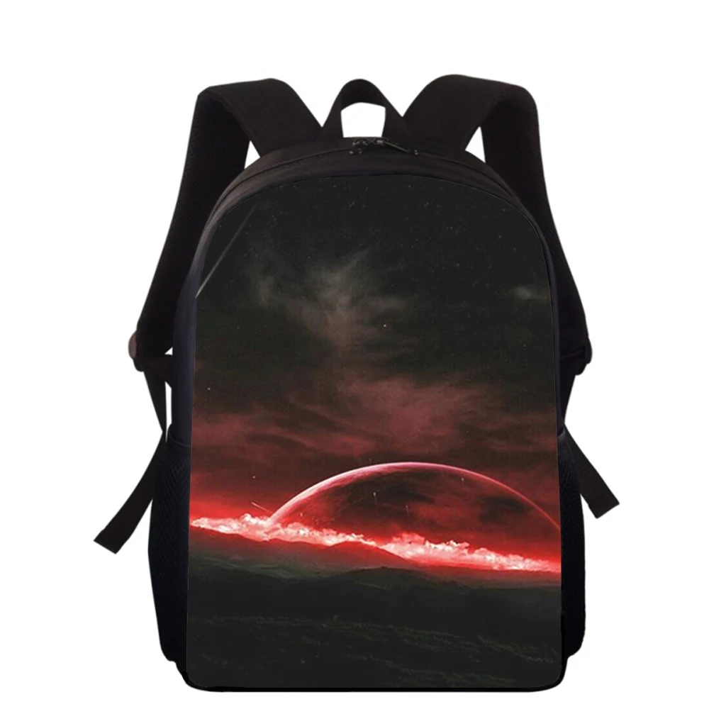 art moon 15” 3D Print Kids Backpack Primary School Bags for Boys Girls Back Pack Students School Book Bags