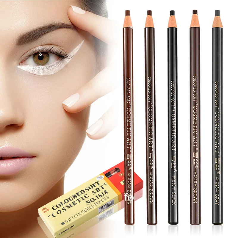 

White Eyebrow Pencil Makeup Waterproof 1818 Peel Off Paper Microblading Pen Lasting Soft tattoo supplies Eye Brow Natural Beauty