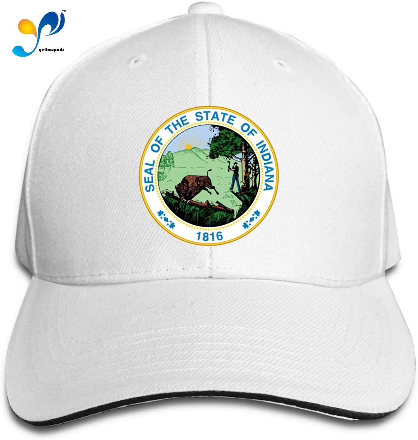 

Indiana L Sandwich Cap Men Womans Casquette Free Regulating