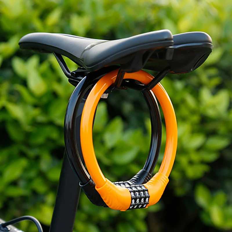 

Outdoor Portable 4-digit Combination Bicycle Safety Lock Explosion Type Anti-theft Code Mountain Bike Equipment Is Ultra-light