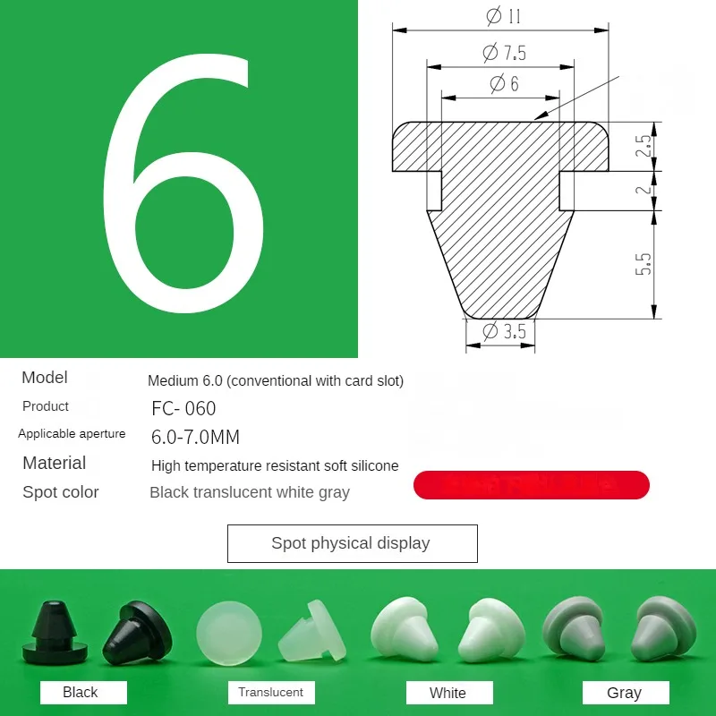 

Резиновые заглушки FC