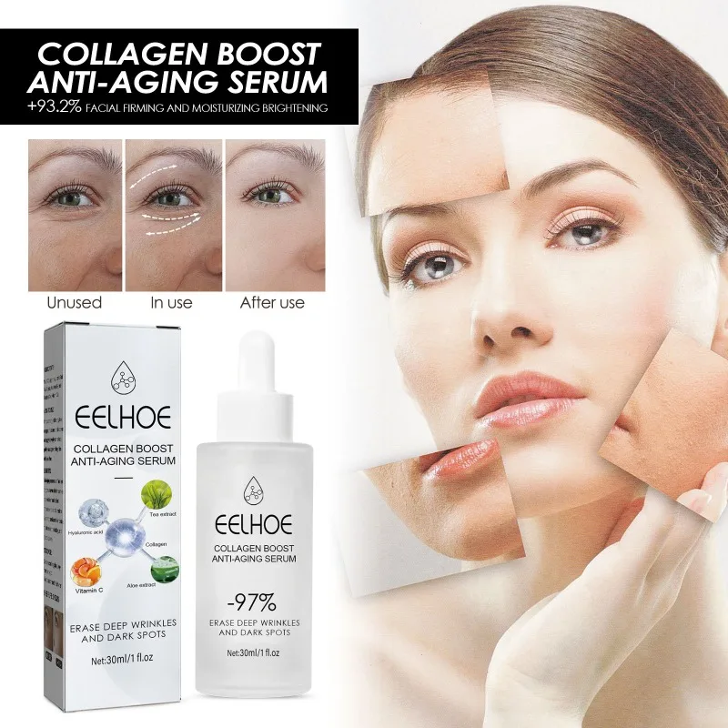 

3pcs/6pcs Anti-aging Collagen Serum Lighten Fine Lines Moisturizing Anti-wrinkle Essence Smooth Firming Skin Whitening Serum