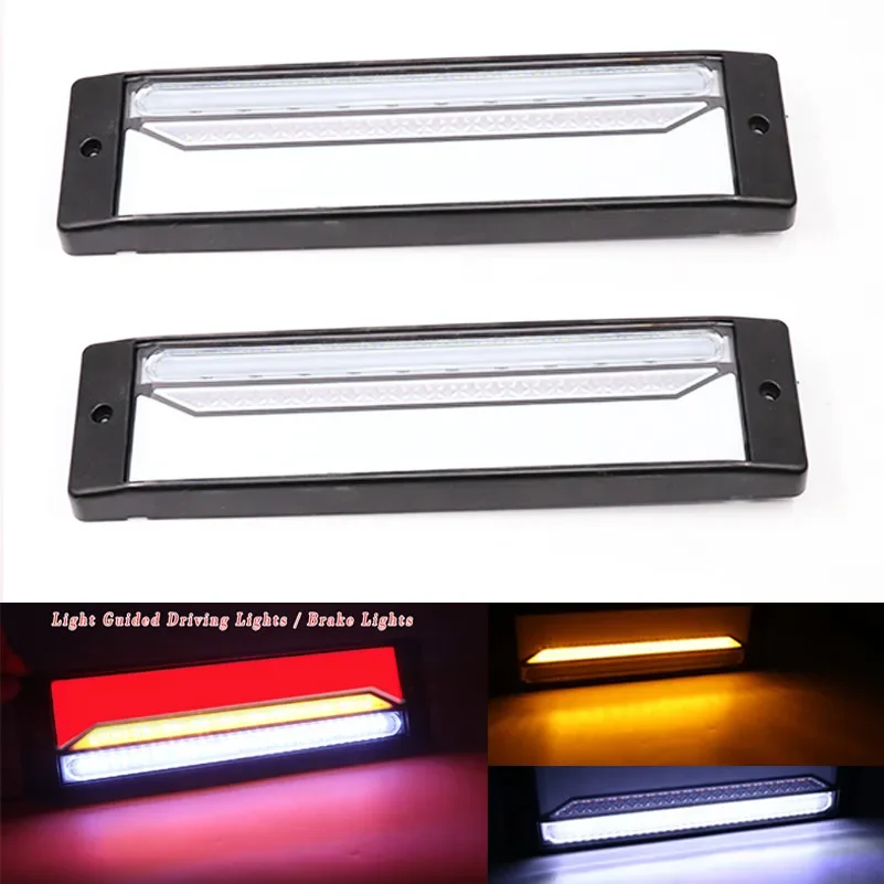 

Водонепроницаемый светодиодный фсветильник для грузовиков, неоновый стоп-сигнал для прицепа, задний поворотный сигнал, гало, 2 шт., 12 В/24 В