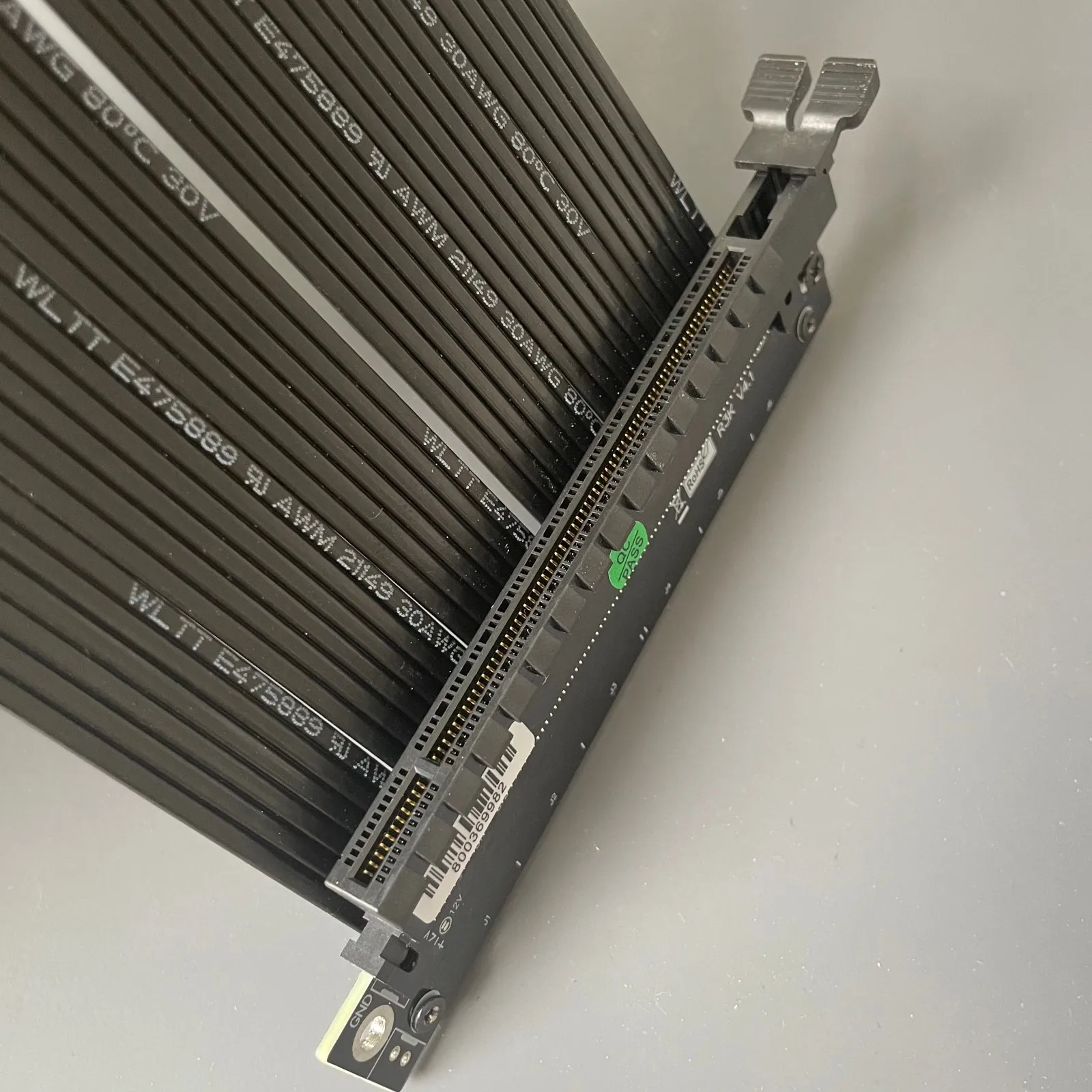 Серебристый белый обратный PCIE 4 0 3 кабель подъемника PCI-E X16 до 16X графическая карта