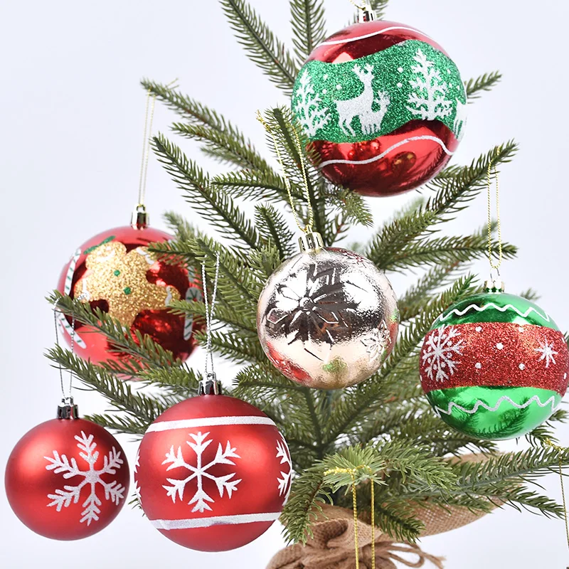 

Пластиковый подвесной шар размером 7-10 см для рождественской елки
