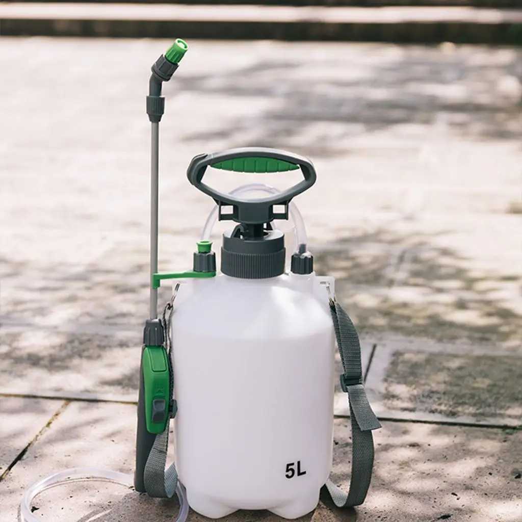 

Полипропиленовый материал, ручное давление с 2 насадками, ранец, бытовая бутылка для распыления воды, автомобильные аксессуары для сада