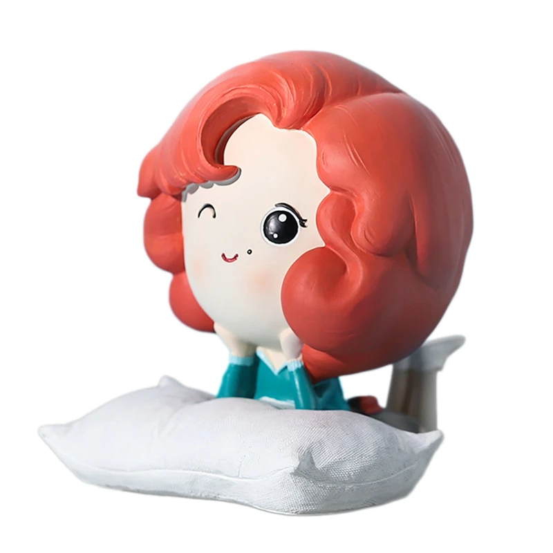 Имитация куклы, скульптура из смолы, ремесла, украшение для гостиной, спальни, крыльца, большая голова, мультяшная маленькая модель CNIM, Лидер...