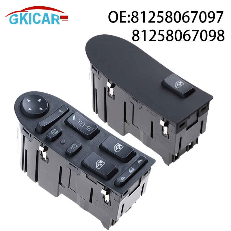 

ODiDiO 81258067097 81258067098 Передняя левая и правая кнопка переключателя стеклоподъемника автомобиля для MAN TGA TGX