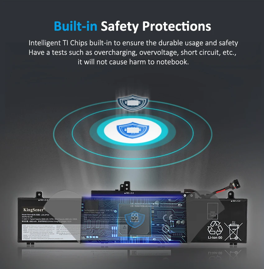 Аккумулятор KingSener L22L3PG5 для ноутбука Lenovo ThinkPad E14 G5 E16 Gen 1 L22B3PG5 L22C3PG5 L22D3PG5 L22M3PG5 11 52 в 4948