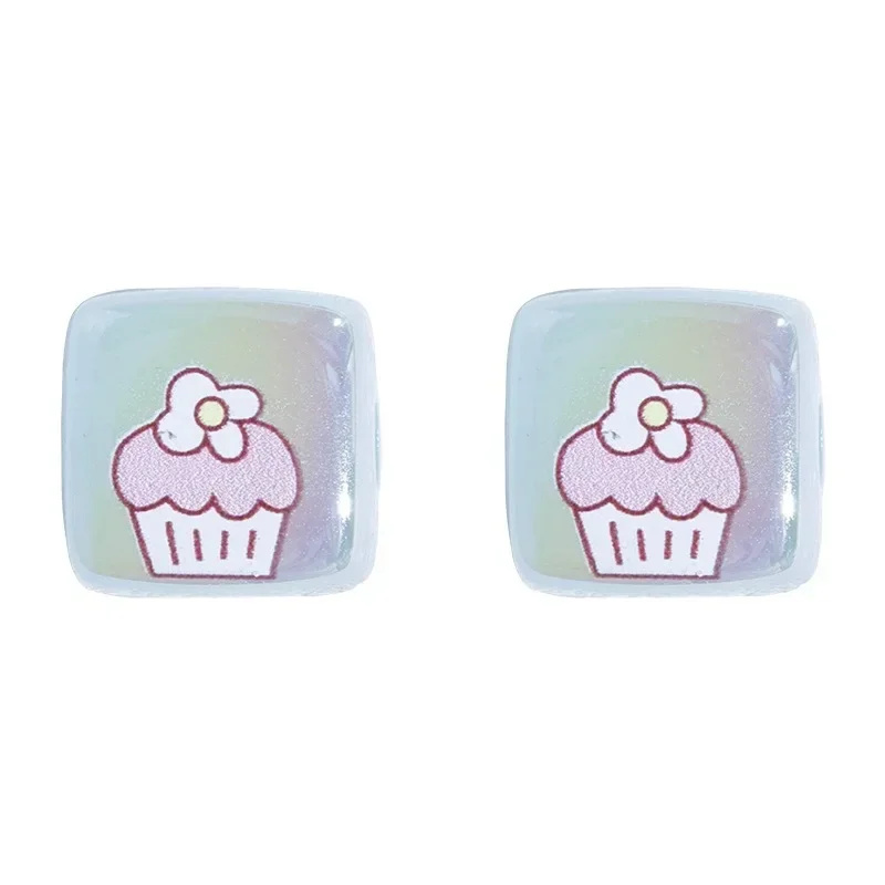 5 шт. Квадратные бусины для браслета