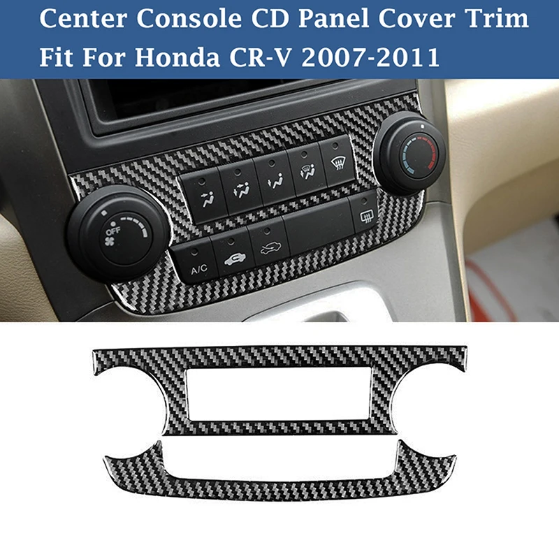 

Центральная панель автомобиля, крышка CD панели, отделка, углеродное волокно, ищите для Honda CRV CR-V 2007 2008 2009 2010 2011, аксессуары для автомобильного ...