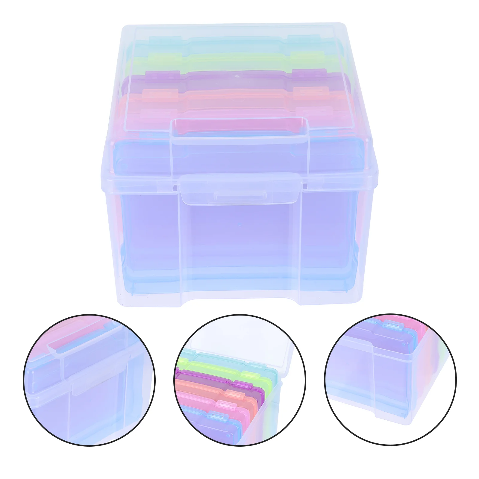 

Storage Box Multifunctional Photo Gift Cards Case Postcard Giftcard Picture Organizer Keeper