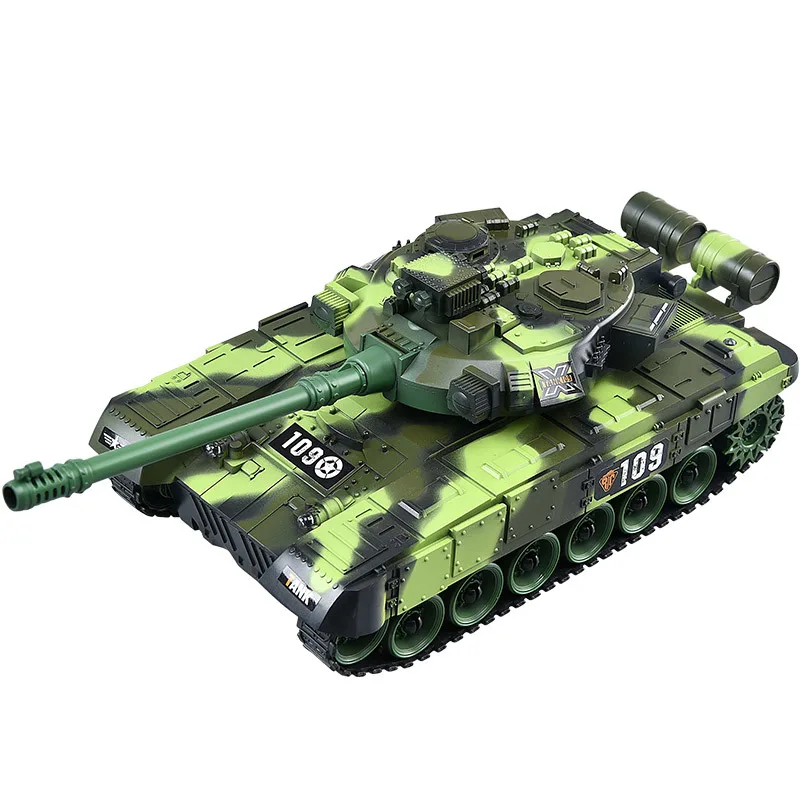 

RC Children's Remote Control Tank Armored Vehicle Military Model Crawler Field Off-Road Chariot Parent-Child Battle Gifts Toy