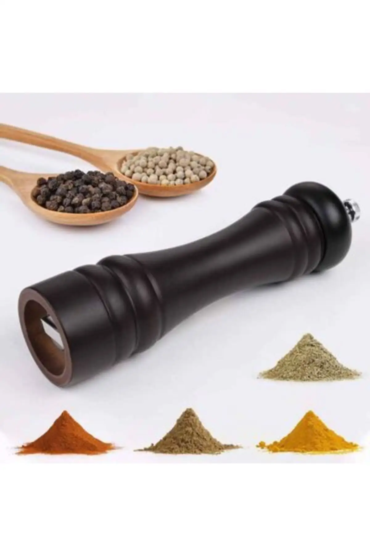 

Wood Salt Pepper Mill 21 Cm Spicy Tableware & Kitchen Home Furniture