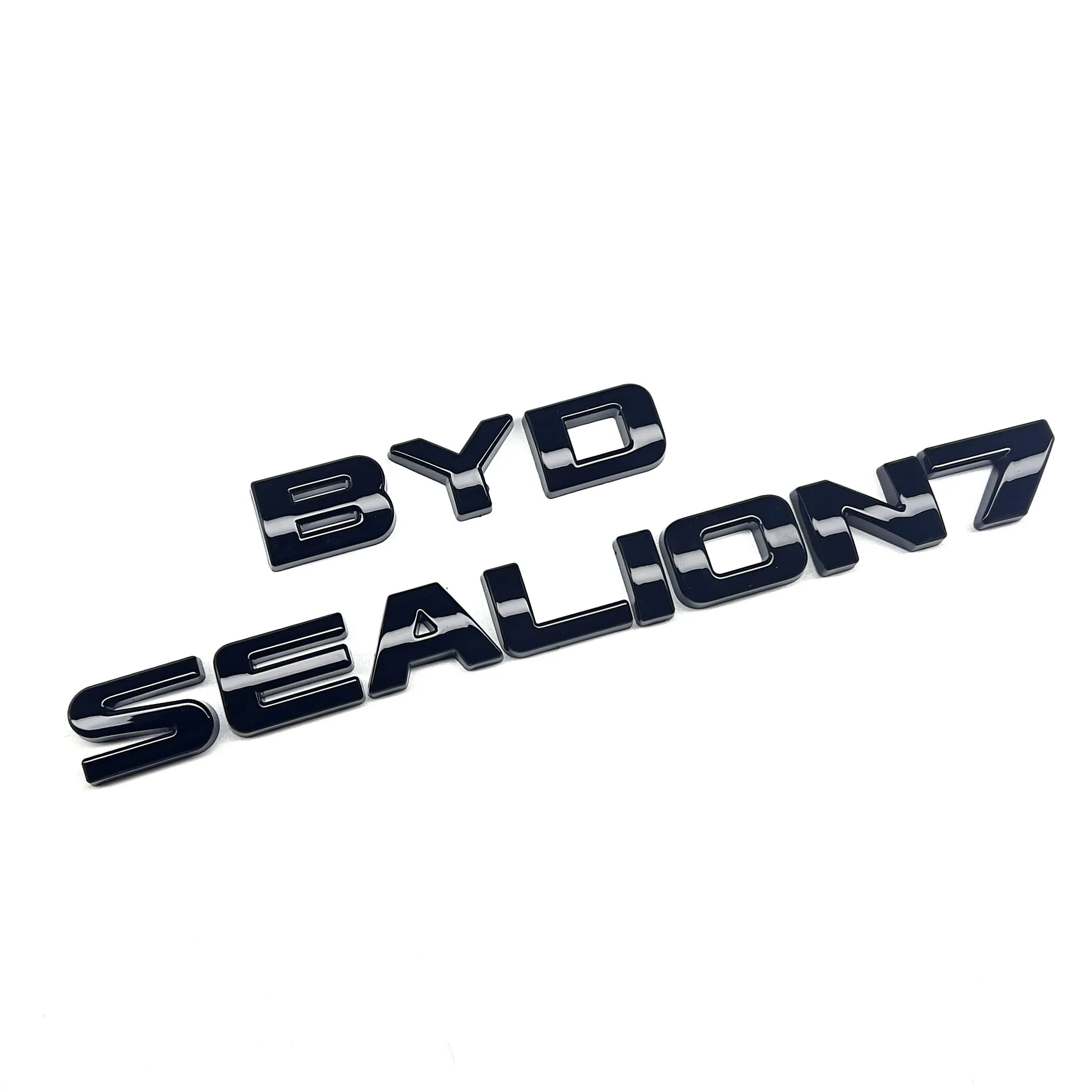 

Для BYD Sealion 7, черная передняя эмблема, модификация, значок автомобиля Black Warrior, покрытие стилей логотипа