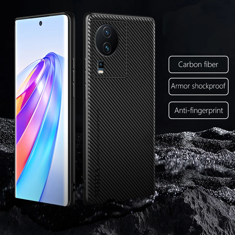 

Luxury Leather Case for vivo iQOO Neo7 Racing V2232A Carbon Fiber Armor Shockproof Ultra-thin Phone Cover for vivoiQOONeo7Racing