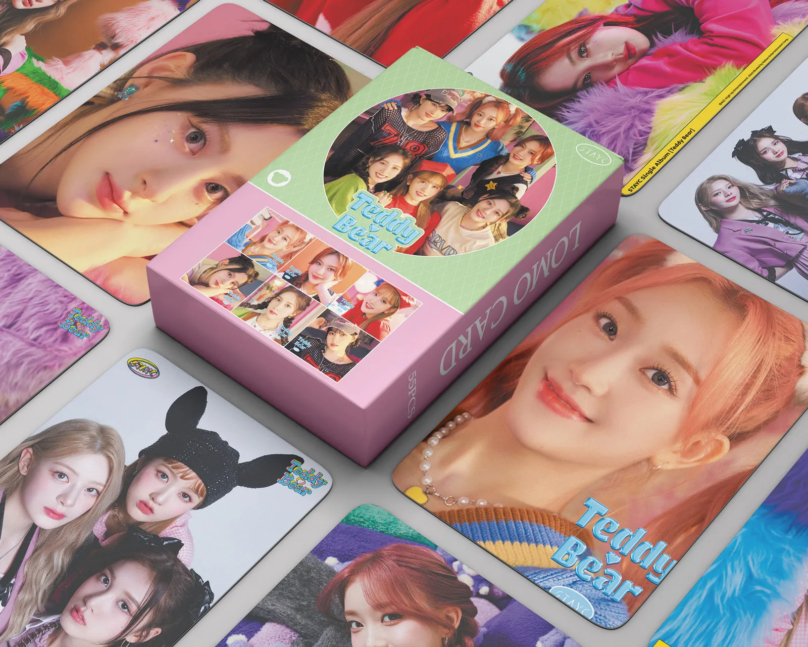

55 шт. KPOP STAYC Фотокарта новый альбом Мишка Тедди Высокое качество HD фото ЛОМО карта STAYC карты Фотографии Поклонники подарок