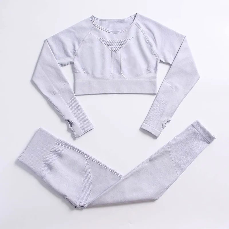 Одежда для йоги и фитнеса бесшовный Трикотажный костюм женский топ без рукавов