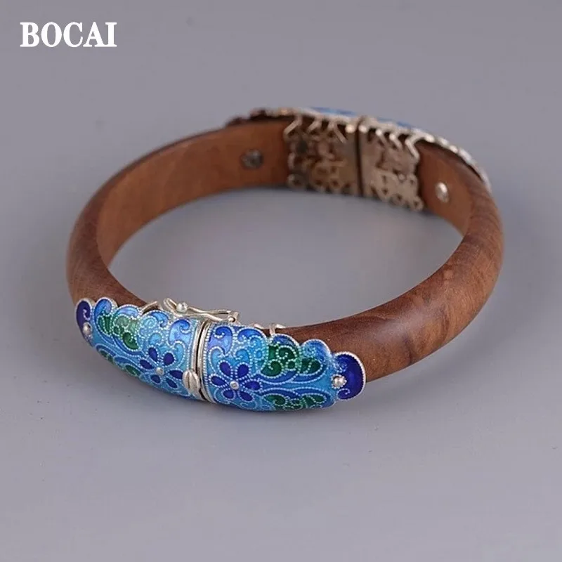 

Женский браслет из серебра 2022 пробы с натуральной лозой