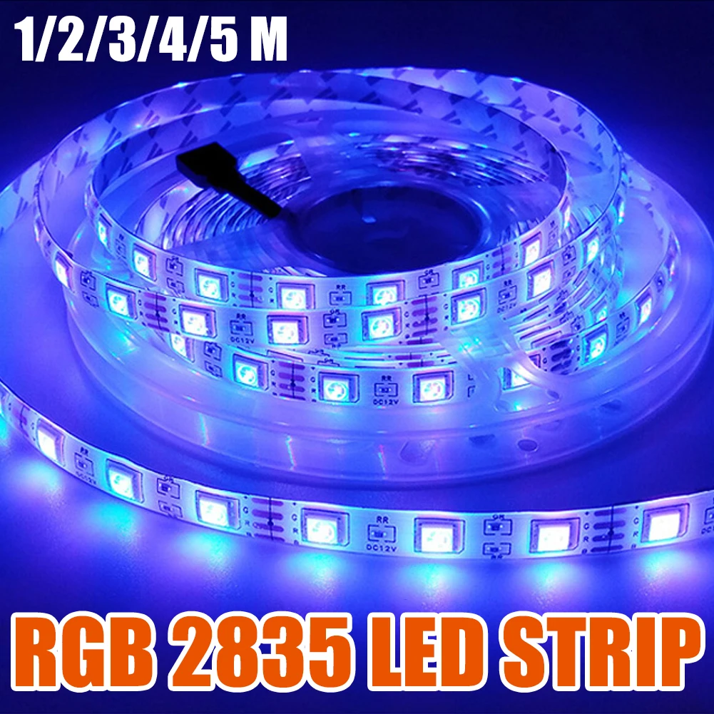 

300LED LED Strip Light RGB 2835 Flexible Lamp Tape 5M Diode USB Cable Control 5V 5M Desk Screen TV Background Lighting Christmas