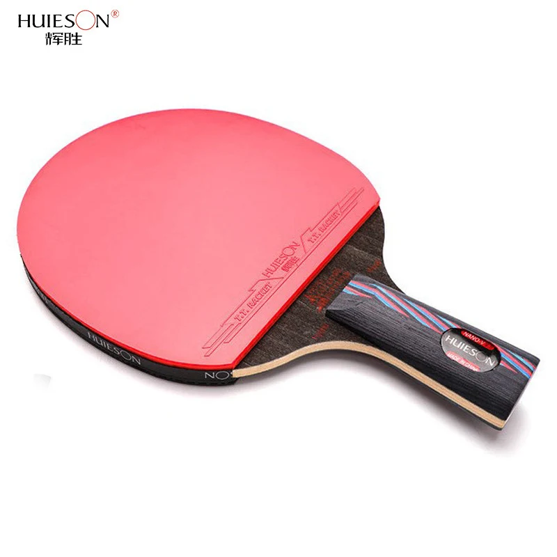 Фото Ракетка для настольного тенниса HUIESON Carbon King 9,8, ракетка для пинг-понга, весло, соревновательная бита для пинг-понга с футляром для переноски №5