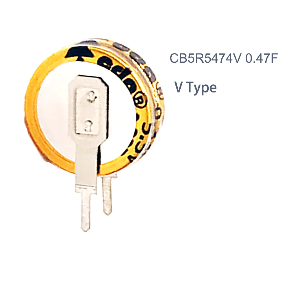 

CB супер-конденсаторы CDA V-типа CB5R5474V 5,5 V 0.47F кнопочные конденсаторы supercapacitorfarrah