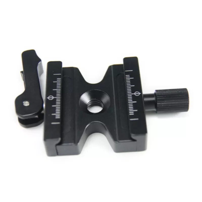 

Quick Release Clamp with Adjustable Lever Knob 3/8" Screw Compatible with Arca Swiss Standard QR Plate Ball Head Tripod