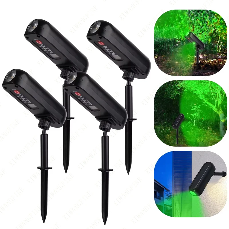 Светодиодная Лампа На Солнечной Энергии Зеленая Уличная Настенная Садовая Ip65